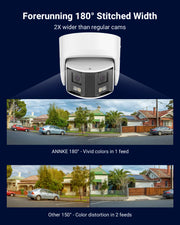 Security Camera System - 6MP Camera - 2.8MM - Outdoor - CMOS - Surveillance Camera - AI Human Detection - Security Camera - 1 Piece - White