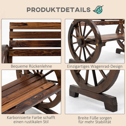 Houten Tuinbank – Buitenbank – Tuinmeubel – Verandabank – Grenenhout – Waterbestendig – Stevig 240 Kg