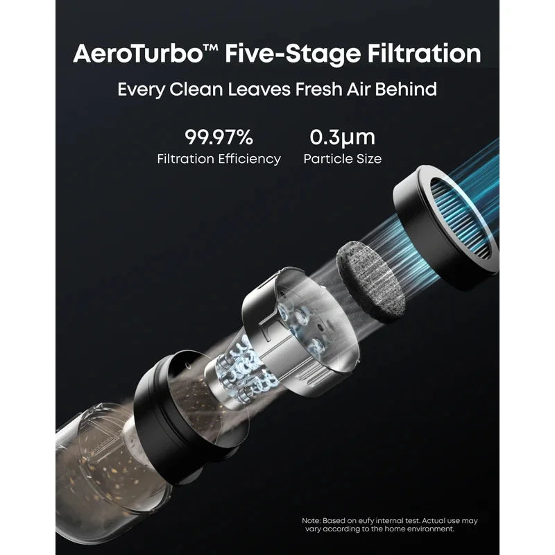 3-in-1 Stofzuiger – Robotstofzuiger – Steelstofzuiger – Handstofzuiger – Zelfledigend Stofreservoir – Krachtige Zuigkracht 30.000 Pa – Zwart EU