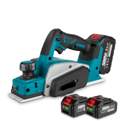 Schaafmachine - Elektrische Schaaf - Parallelgeleider - Opvangzak - Draadloze Elektrische Houtfrees - 30000RPM – Brushless Trimmer - Houtbewerkingsgereedschap - met 2 Accu’s + EU Stekker