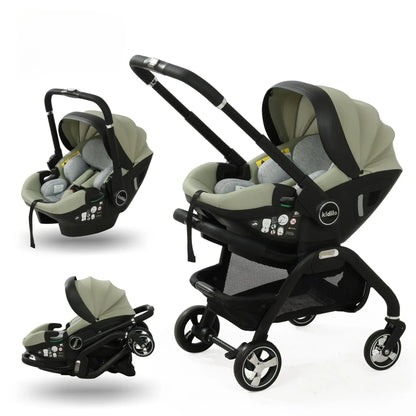 Portable 3-in-1 Baby Stroller Newborn Baby Sleeping Basket Multi-function Child Car Seat Luxury Baby Carriage Foldable