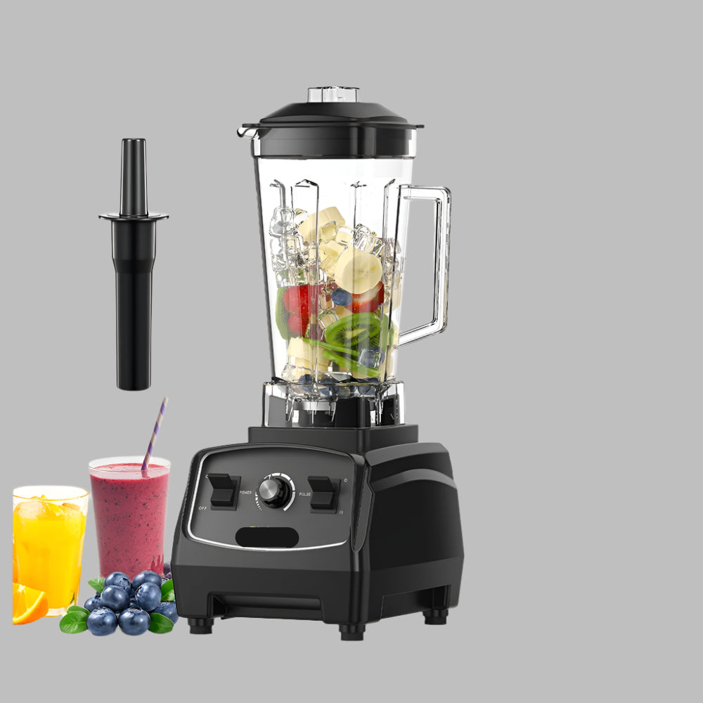 Krachtige Blender - Blender - Blender Smoothie - Smoothie Maker - Mixer - 2200W - BPA Free 3HP - Smoothies, IJs & Voedselbereiding – Inclusief Black Blade Drive Tool - Zwart - QUORE