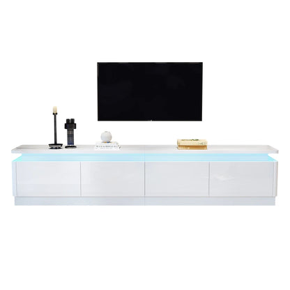 TV Meubel – TV Kast – TV Dressoir – TV Meubels – TV Stand – 180x34x40 cm – 4 Lades – LED Verlichting – Hoogglans – Geschikt voor 80 Inch TV