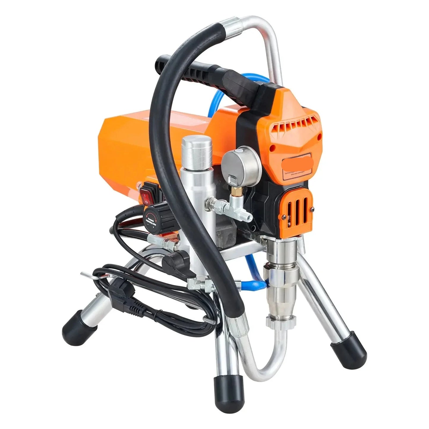 Airless Verfspuit - Verfspuiten Electrisch - Verfspuitmachine - 1500W - met 9m Slang - en 0.5m Verlengstuk - Hoge Druk - 3000 PSI - voor Muurverf - Meubels - en Deuren