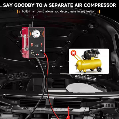 Rookdetector – Lekdetector – Lekkage Tester – Auto Rookmachine – 12V Aansluiting – Constante Rookstroom – Snel Lek Opsporen - QUORE