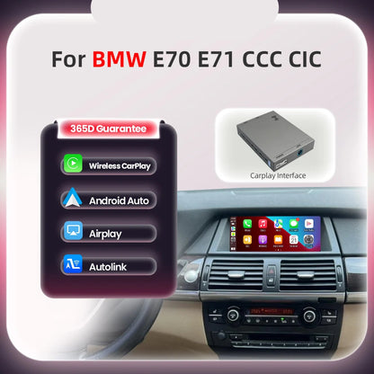 Draadloze CarPlay Interface Module – Android Auto Adapter – Bluetooth Module – Mirror Link Connector – BMW CCC Variant – Inclusief GPS Navigatie – Kabelvrij Verbinden - QUORE