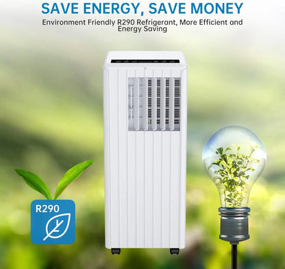 Draagbare Airco – Mobiele Airconditioner – Airco Met Wieltjes – 3-in-1 Airco – 7000 BTU Koeling – Ontvochtiging 42 Liter