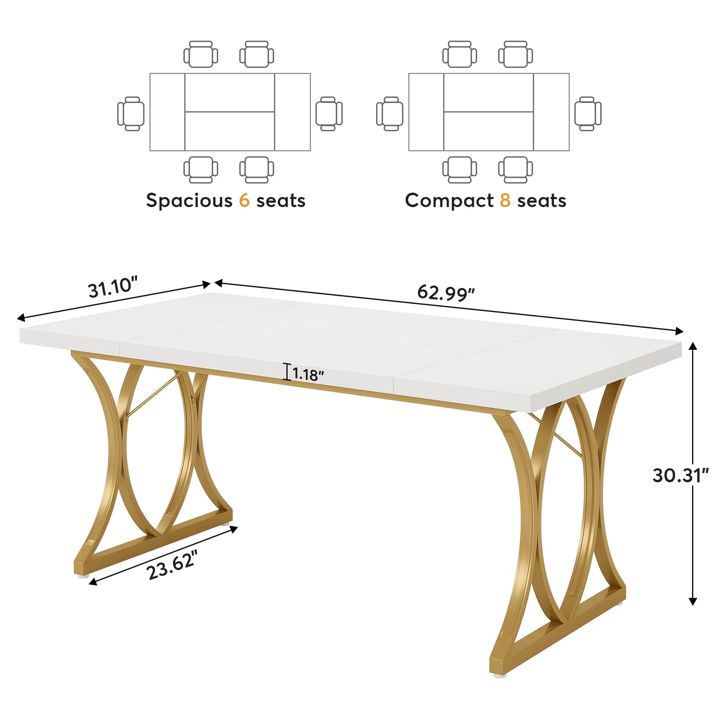 Bureau – Werkplek – Thuiswerkplek – Studietafel – Vergadertafel – Metalen Frame – Slijtvast MDF Werkblad