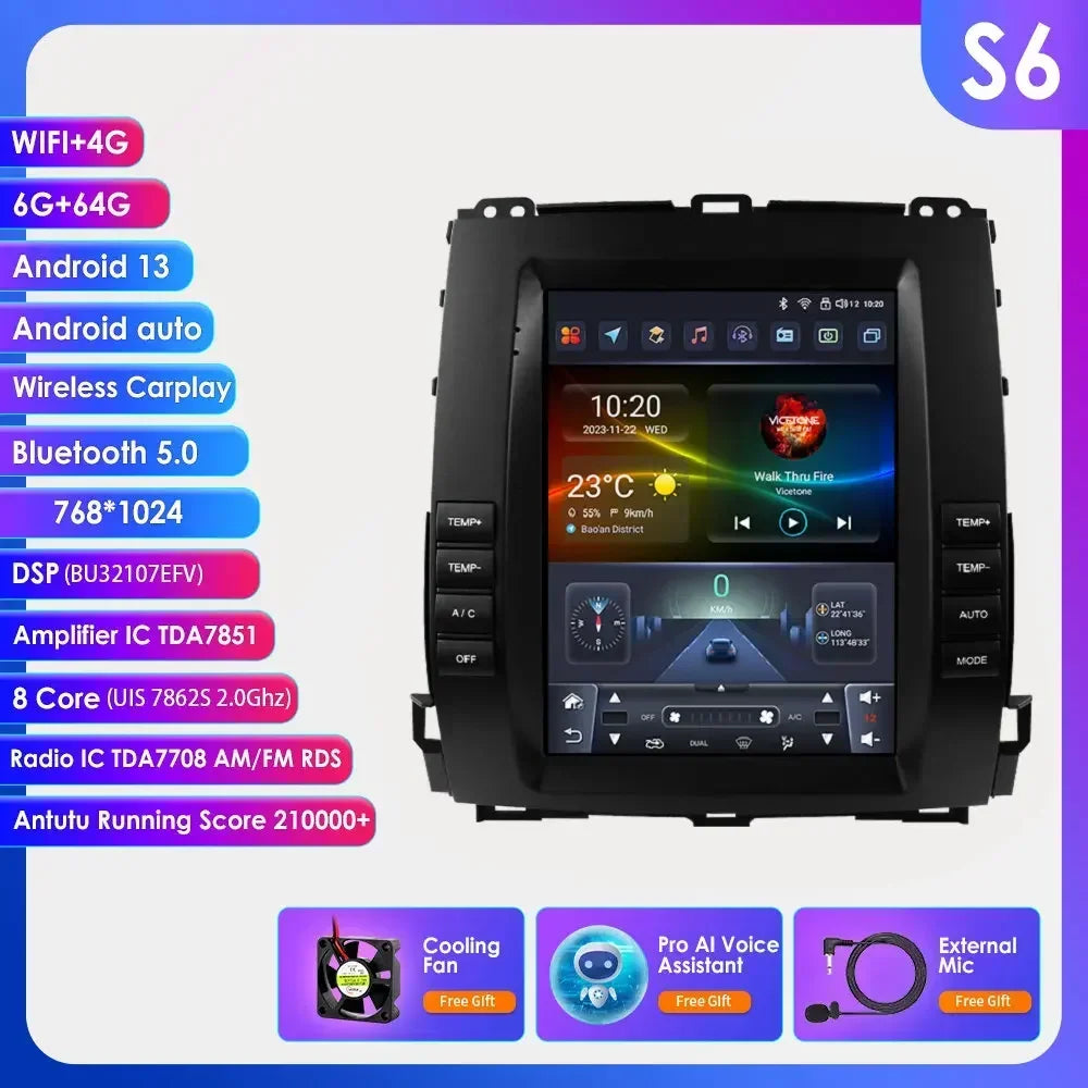 Carplay Radio – Autoradio – Multimedia Systeem – Android Headunit – Navigatie – 9,7 Inch Scherm – 4G Verbinding – 2Din Inbouw - QUORE