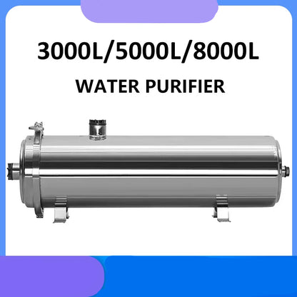 Waterfilter – Waterzuiveringsapparaat – Kraanwaterfilter – Huishoudelijk Filter – Keukenfilter – 8000L Capaciteit – Roestvrij Staal – Direct Drinkbaar - QUORE