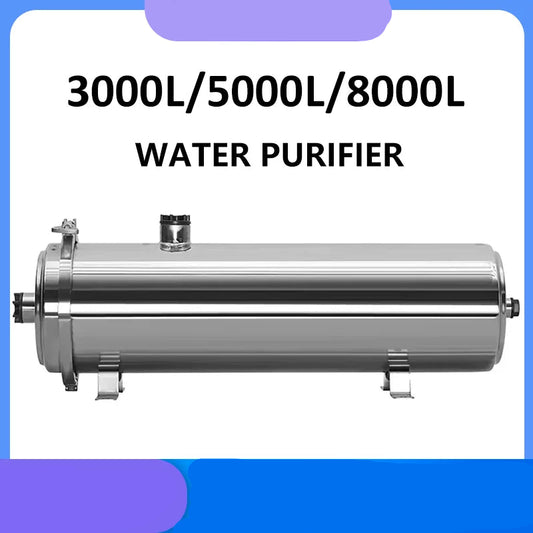 Waterfilter – Waterzuiveringsapparaat – Kraanwaterfilter – Huishoudelijk Filter – Keukenfilter – 8000L Capaciteit – Roestvrij Staal – Direct Drinkbaar - QUORE