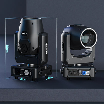 Moving Head Licht – DJ Verlichting – Podiumspot – RGBW Effectlamp – DMX Stage Lamp – Set van 2 EU Plug – 450W Krachtige LED – Geluidsgestuurd Met Microfoon - QUORE