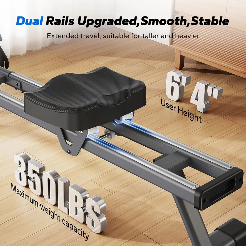 Roeitrainer – Roeimachine – Fitnessapparaat – Thuistrainer – Magnetisch Weerstandssysteem – 16 Weerstandsniveaus – Ergonomische Zitting