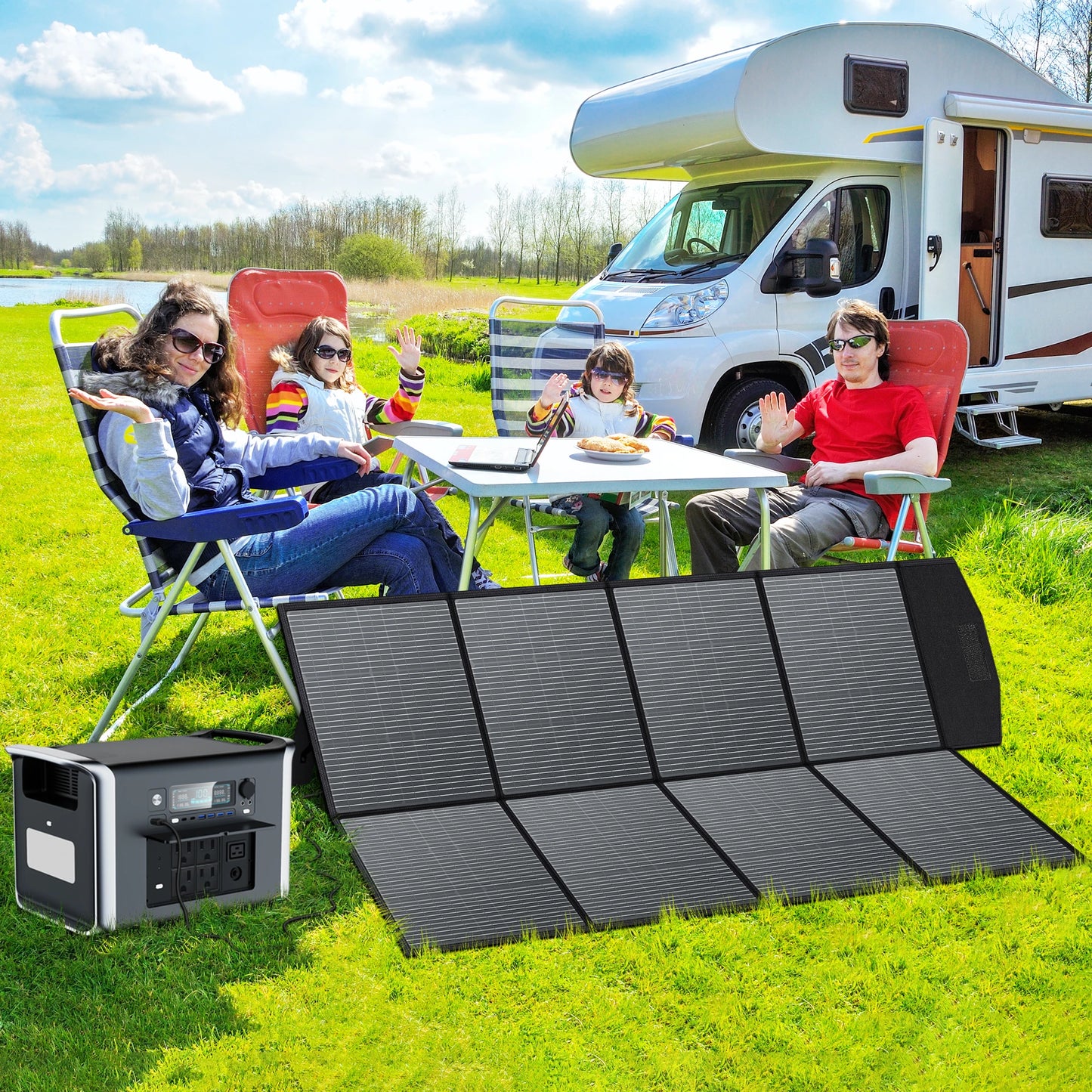 Opvouwbaar Zonnepaneel – 400W Zonnepaneel – Mobiele Zonnepanelen – Kampeerpaneel – Compact En Lichtgewicht – Hoog Rendement 23%