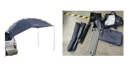 Waterdichte Auto Achtertent – Zonnescherm & Regenluifel – Universele SUV Tent – 350x240x105 cm – 4 Seizoenen - QUORE
