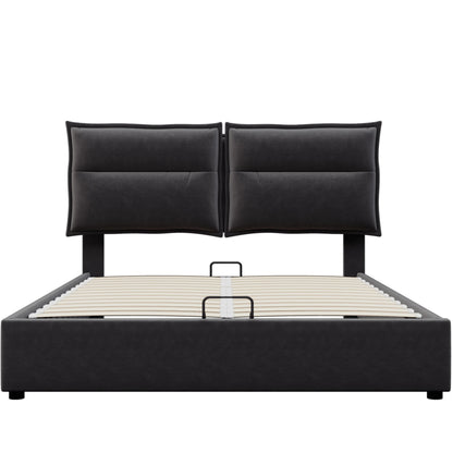 Bedboxspring – Boxspringbed – Opbergboxspring – Tweepersoonsbed – Fluwelen Bed – 140x200 cm – Verstelbaar Hoofdbord – Hydraulische Opbergruimte