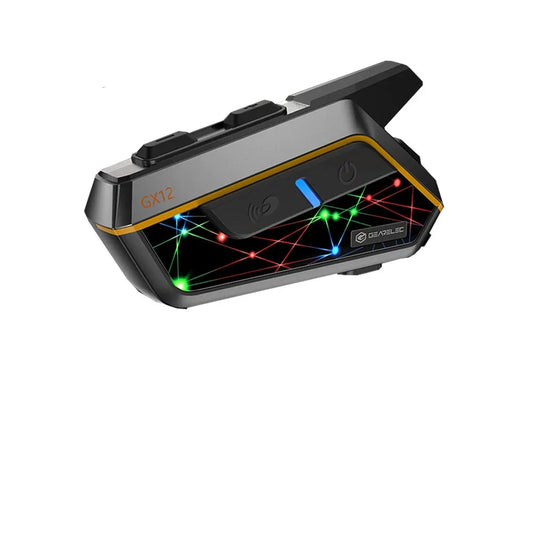 Gearelec - Motorfiets Intercom - Motorhelm - Bluetooth - Headsets - Handsfree - Communicator - Interphone - Voor 2-10 Renners - 1 stuk - QUORE