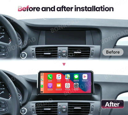 BONROAD Wireless Carplay Android Auto For BMW X3 F25 X4 F26 Multimedia Player Car Radio Bluetooth GPS Navigation Touch Screen