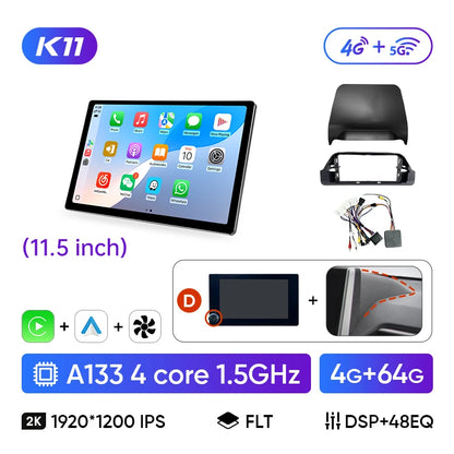 Ainavi 13.1 Car Radio For Toyota RAV4 2020 2021 2023 2024 RAV 4 XA50 Wireless Carplay Android Auto 4G Car Multimedia Player DSP