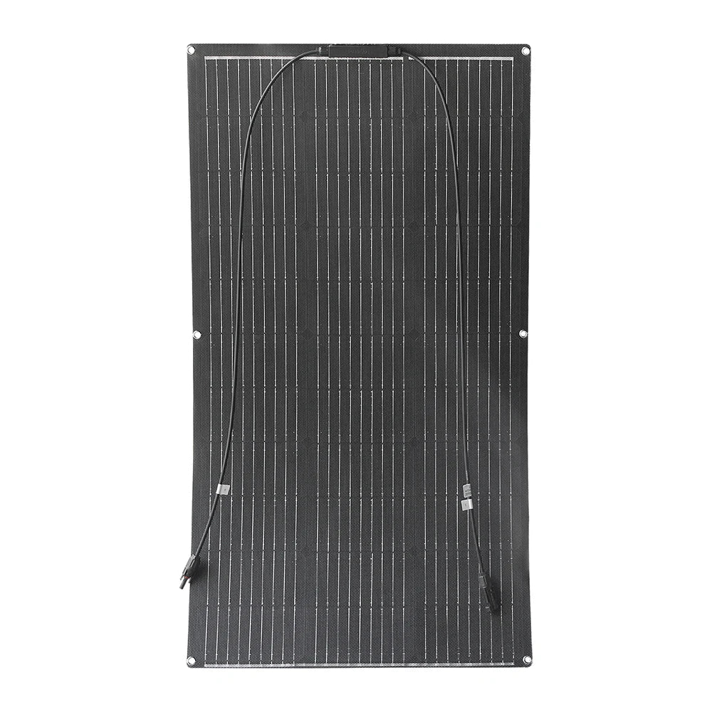 Zonnepaneel - Zonnepanelen - Zonnepanelen met stekker - Zonnepaneel camper - Zonnepanelen plat dak - 100W - Hoogwaardige ETFE Flexibele Zonnepaneel Monokristallijn Kit voor 12V Acculader - Off-Grid Power Camping