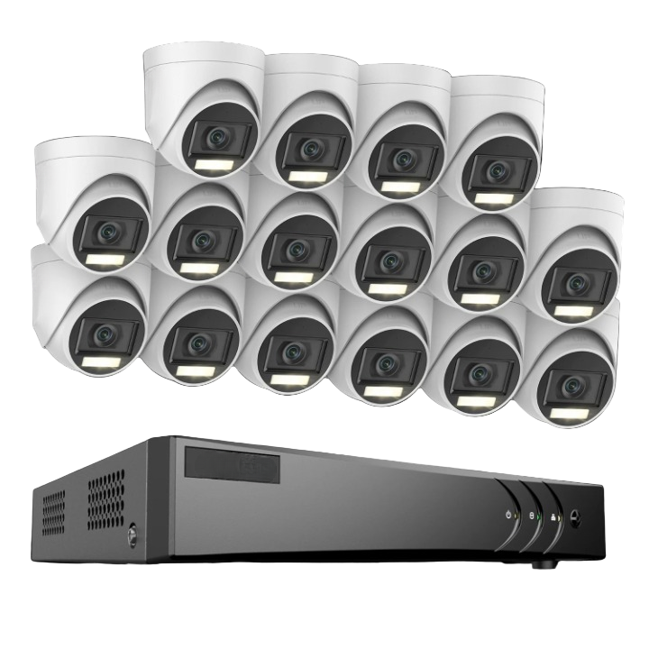 16-Camera Bewakingsset – Beveiligingssysteem – Cameraset – Bewakingscamera’s – Surveillance Kit – 5MP Ultra HD Resolutie – 4TB Opslag
