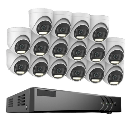16-Camera Bewakingsset – Beveiligingssysteem – Cameraset – Bewakingscamera’s – Surveillance Kit – 5MP Ultra HD Resolutie – 4TB Opslag