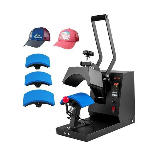 Transferpers - Heat Press Machine - Sublimatie Printer - Hoed hittepers - 4 in 1 Cap warmte persmachine - Hittepers Transferpers - QUORE