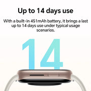 Smartwatch - Smartwatch Women - Smartwatch Men - Smartwatches - Smartwatch Android - Global Version - 5ATM Blood Oxygen Monitor - 14 Days Battery Life - Gold