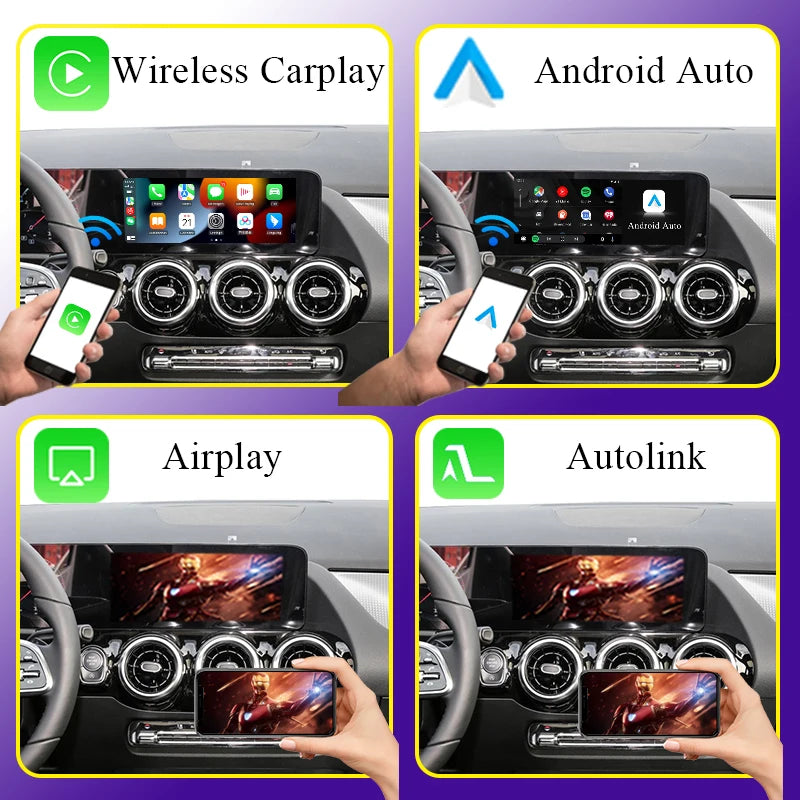 Draadloze CarPlay Adapter – Android Auto Interface – Bluetooth Connectie – Auto Multimedia Oplossing – NTG 6.0 Variant – Eenvoudige Installatie – Ondersteunt AirPlay & MirrorLink