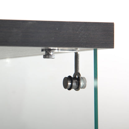 Vitrinekast – Glasvitrine – Displaykast – Vitrinekast Met LED – Gehard Glas – Met Slot – 36,5x42,5x164 cm