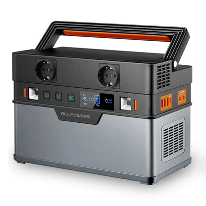 Draagbare Power Station – Mobiele Accu – Camping Generator – Noodstroomvoorziening – Energieopslag – 700W Continu Vermogen – 606Wh Lithium-Ion Batterij