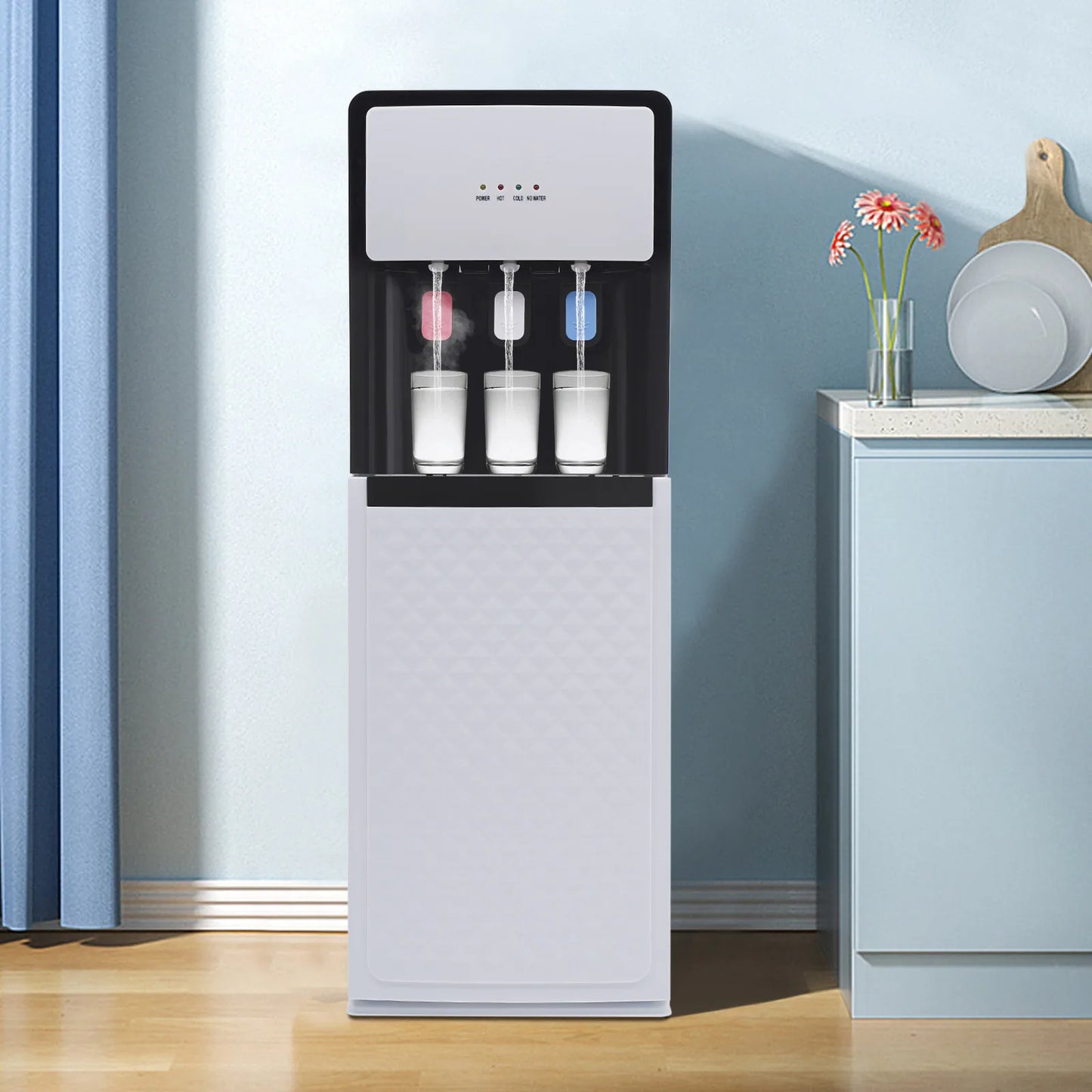 Waterdispenser – Watertap – Drinkwatervoorziening – Waterkoeler – Koud En Warm Water – Onderlaadsysteem – Compact Design