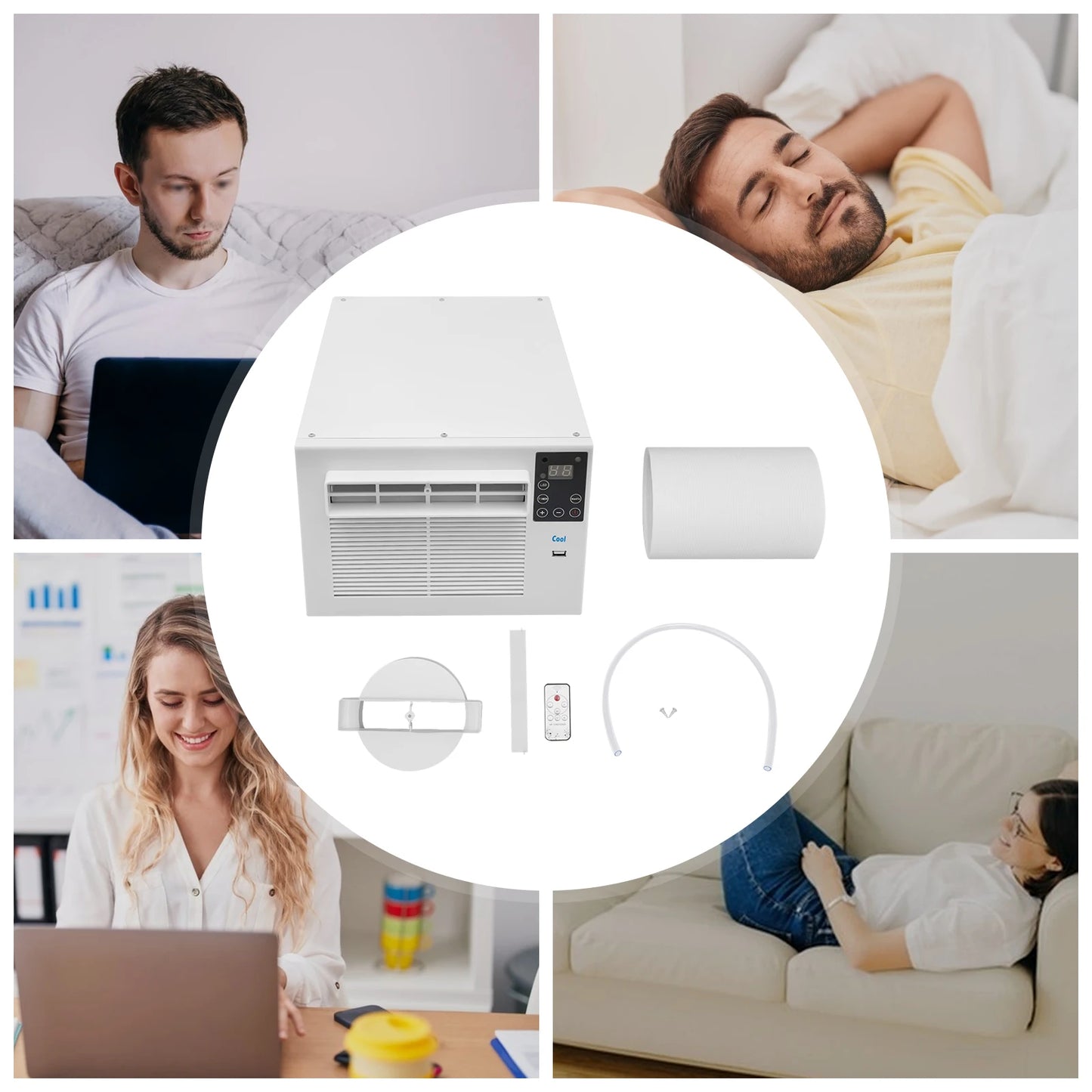 Luchtkoeler – Aircooler – Ventilator – Mobiele Koeler – Compact – Fluisterstil – Timerfunctie
