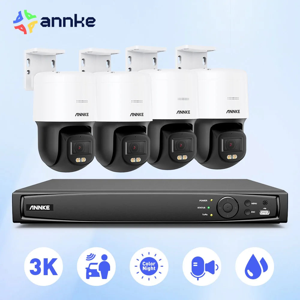 Beveiligingscamera 3K PT Speed Dome – IP Camera – Surveillance Camera – CCTV Camera – Dome Camera – Nachtzicht tot 30 Meter – 2-weg Audio – Variant 1T