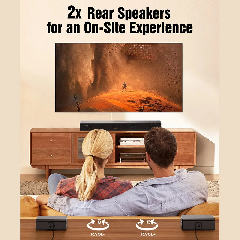 Soundbar Set – Home Cinema Soundbar – Draadloze Soundbar – Surround Soundbar – 7.1-Kanaals Geluid – 6,5 Inch Subwoofer