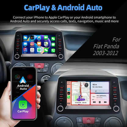 Autoradio – Multimedia Radio – Double DIN Radio – Car Stereo – Touchscreen Radio – 7 Inch IPS Touchscreen – Draadloze Apple CarPlay & Android Auto – GPS Navigatie & WiFi - QUORE
