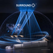 Soundbar - Soundbar for TV - Speakers - Speaker cables - Speaker - Dolby Atmos - 4K HDR pass-through system - 8" Wireless Subwoofer - 520W - 50Hz-20KHz - Black