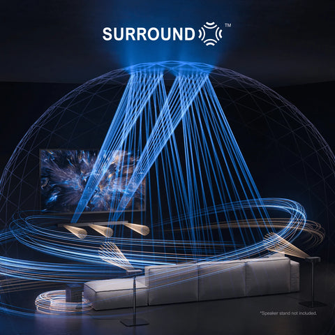 Soundbar - Soundbar for TV - Speakers - Speaker cables - Speaker - Dolby Atmos - 4K HDR pass-through system - 8" Wireless Subwoofer - 520W - 50Hz-20KHz - Black