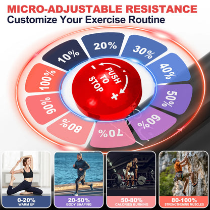 Hometrainer – Fitnessfiets – Exercisefiets – Magnetische Fiets – Stil Werkend – Verstelbaar Zadel – Bluetooth Connectiviteit - QUORE