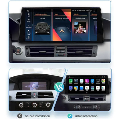 2DIN Android Autoradio – Multimedia Speler – Navigatiesysteem – Carplay – Bluetooth Radio – Voor BMW E92 05-08 CCC – 10,25 Inch QLED Touchscreen – Canbus ondersteuning