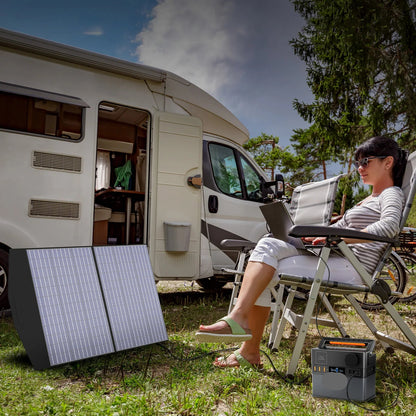 Draagbare Power Station – Mobiele Accu – Noodstroomvoorziening – Energiebron – Outdoor Batterij – 288Wh Capaciteit – 300W AC Uitgang