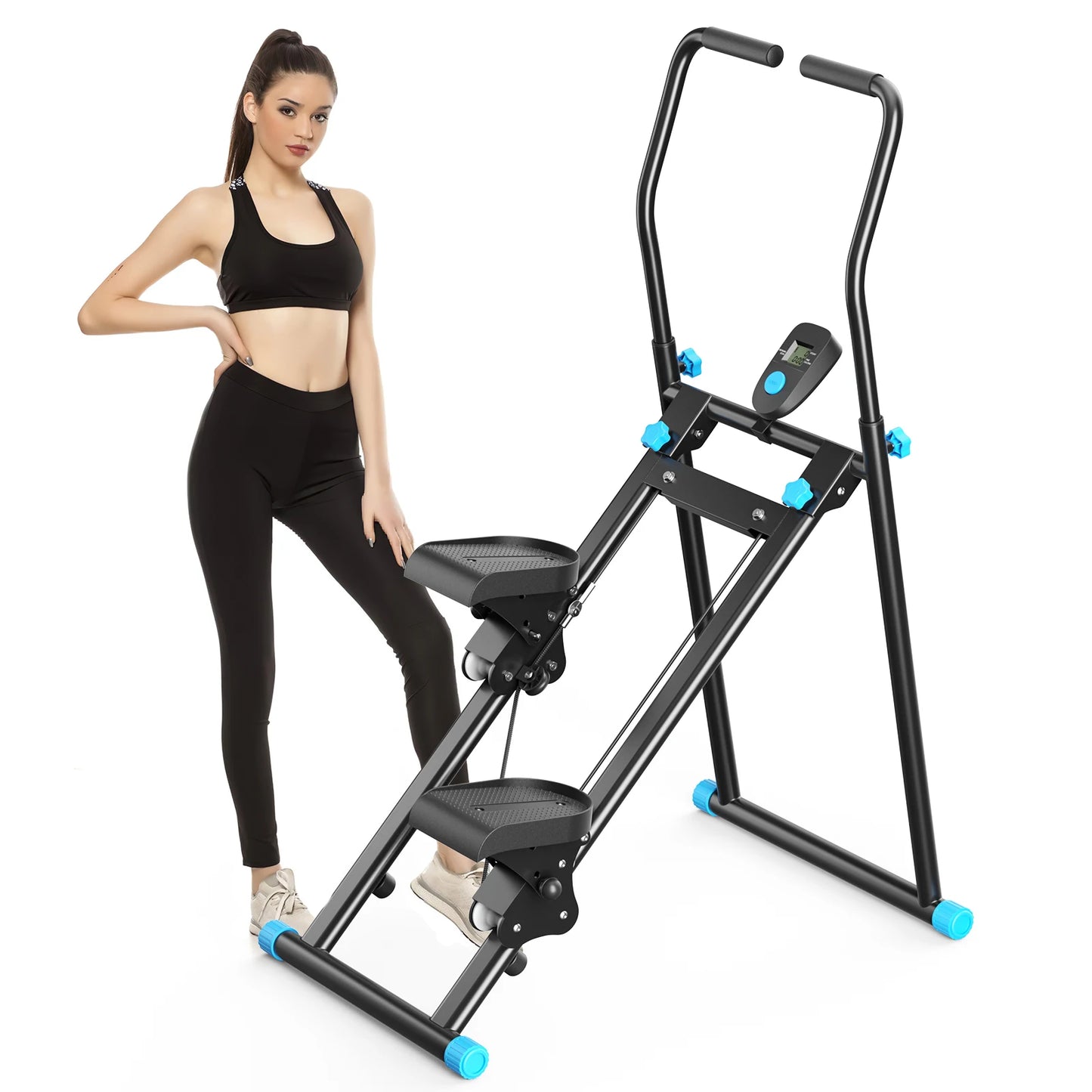 Stepper – Stair Stepper – Traploper – Verticale Klimmer – Mini Stepper – Inklapbaar Compact – Tot 150 kg Draagkracht
