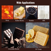 Chocolate - Chocolate Fondue - Chocolate Fountain - Chocolate Melter Electric - Chocolate Melter - Melting Pot - 800W Stainless Steel - For Melting and Heating Chocolate/Milk/Cream