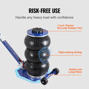 VEVOR Hydraulische Krik - Autokrik - Garagekrik - 3 ton - 10,000 PSI - Voetaangedreven - QUORE