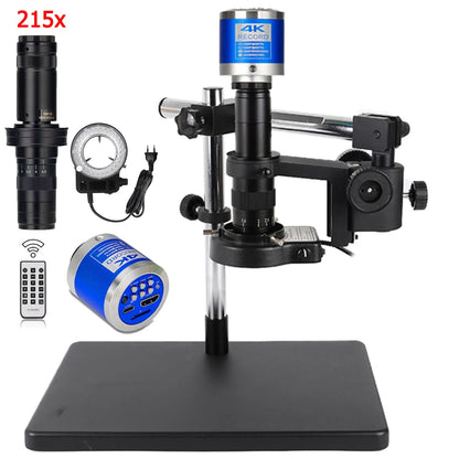 Microscope - Soldeer - Soldeerstation - Industrieel - 4K USB/HDMI - 215x Vergroting - Full HD Microscoop voor PCB Soldeerwerk & Smartphone Reparatie