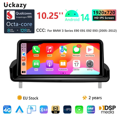 Multimedia Hoofdunit – Auto Radio – Car Stereo – Android Media Speler – Navigatiesysteem – 10,25 Inch Touchscreen – Qualcomm Snapdragon 665 Processor – Draadloos CarPlay & Android Auto