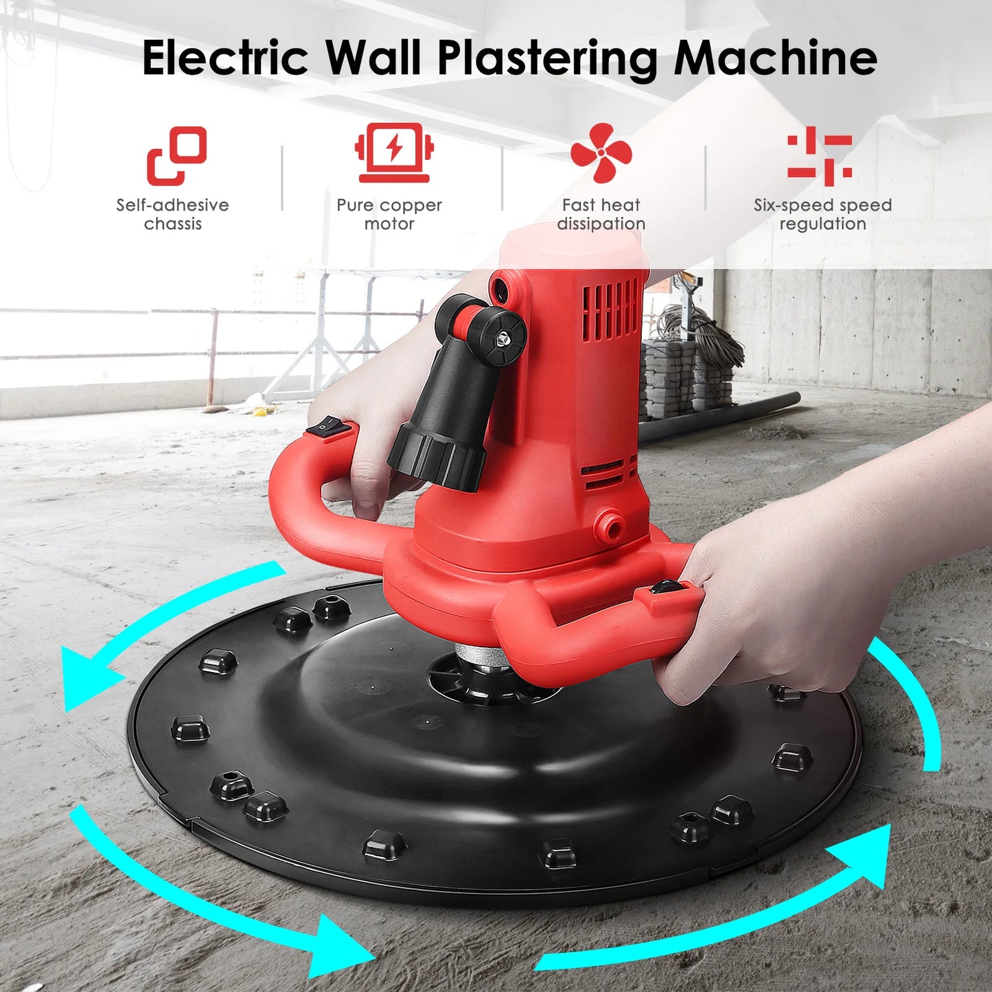 Vloerspaan Machine – Cementmixer – Mortelmenger – Verfmixer – Speciemenger – 1700W Motor – Regelbare Snelheid