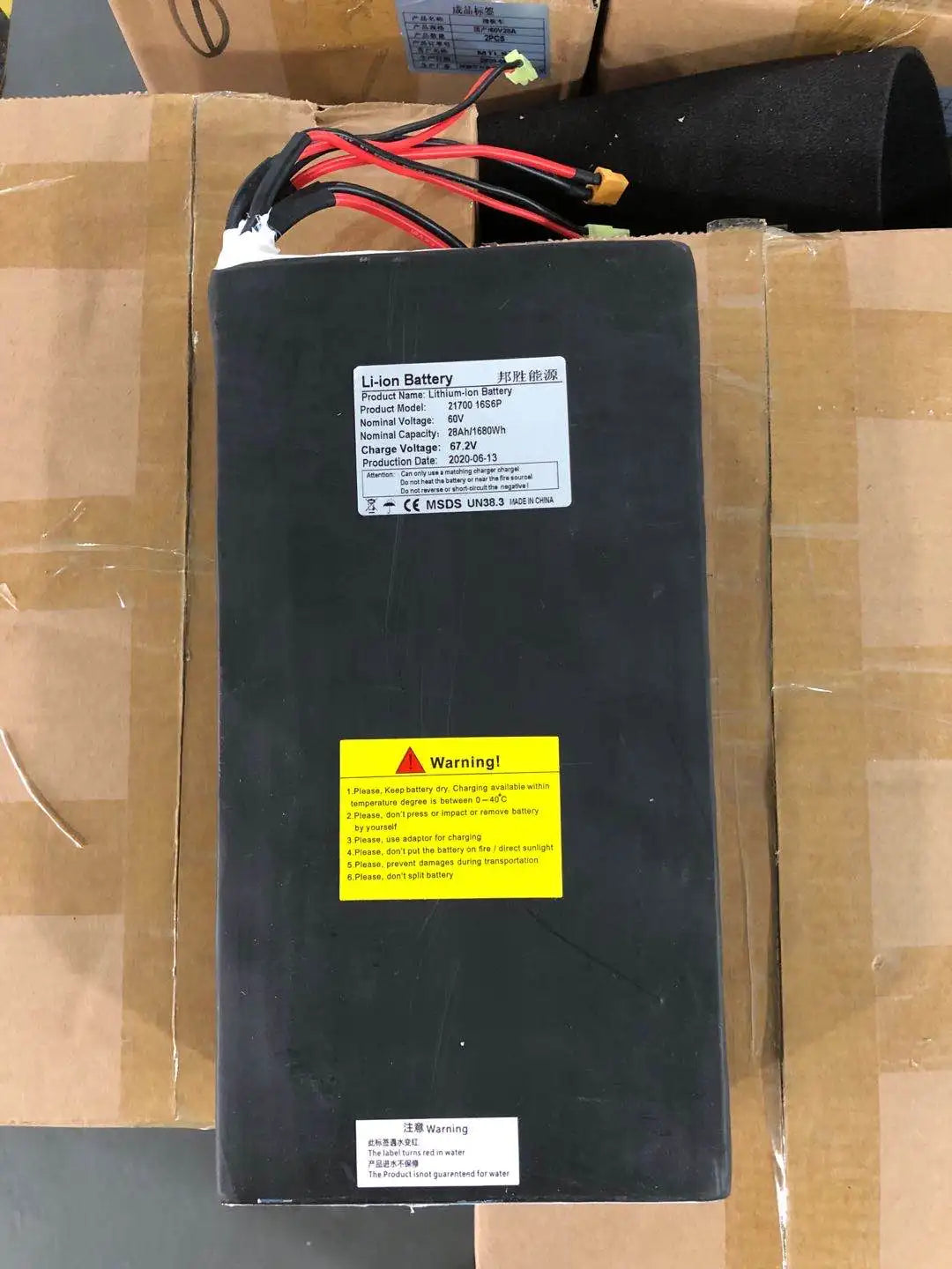 Elektrische Scooter Accu – Lithium Accu – Scootmobiel Accu – Brommer Accu – Uitneembare Accu – 48V/60V Hoog Voltage – CE Gecertificeerd Veilig