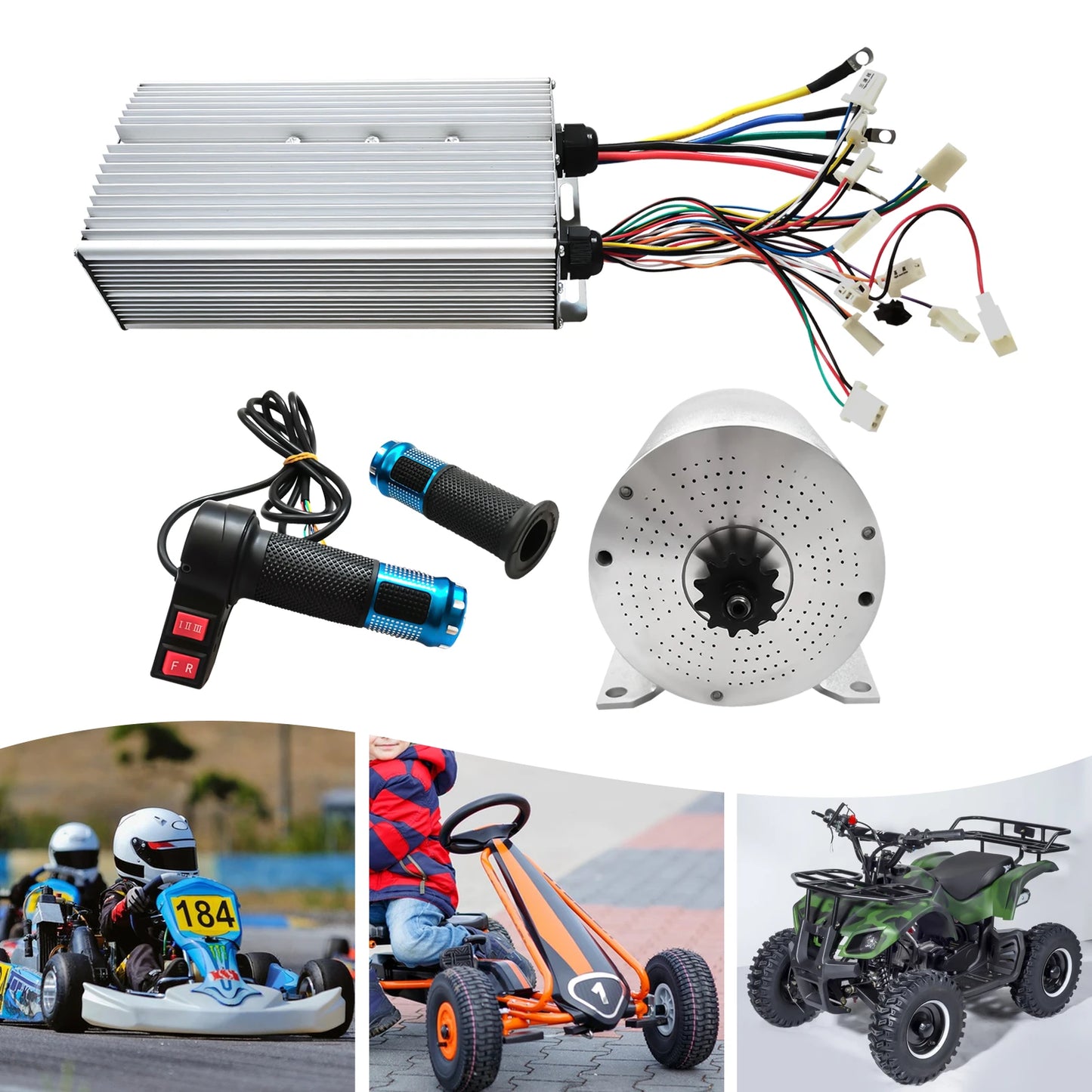 Brushless Motor Kit – Motor Upgrade – Elektrische Fiets Motor – Scooter Motor – Stil En Krachtig – 3000 Watt – Aluminium Behuizing
