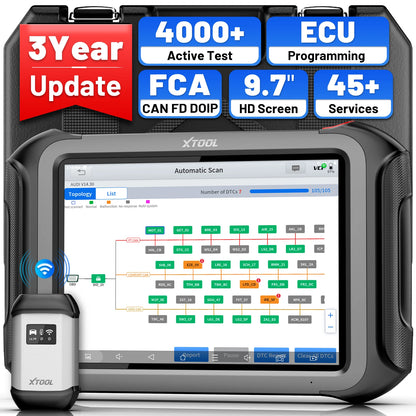 Autodiagnosetool – Diagnoseapparaat – ECU Programmeur – Diagnosescanner – Auto Scanner – 9,7-inch Touchscreen – 45+ Onderhoudsfuncties - QUORE